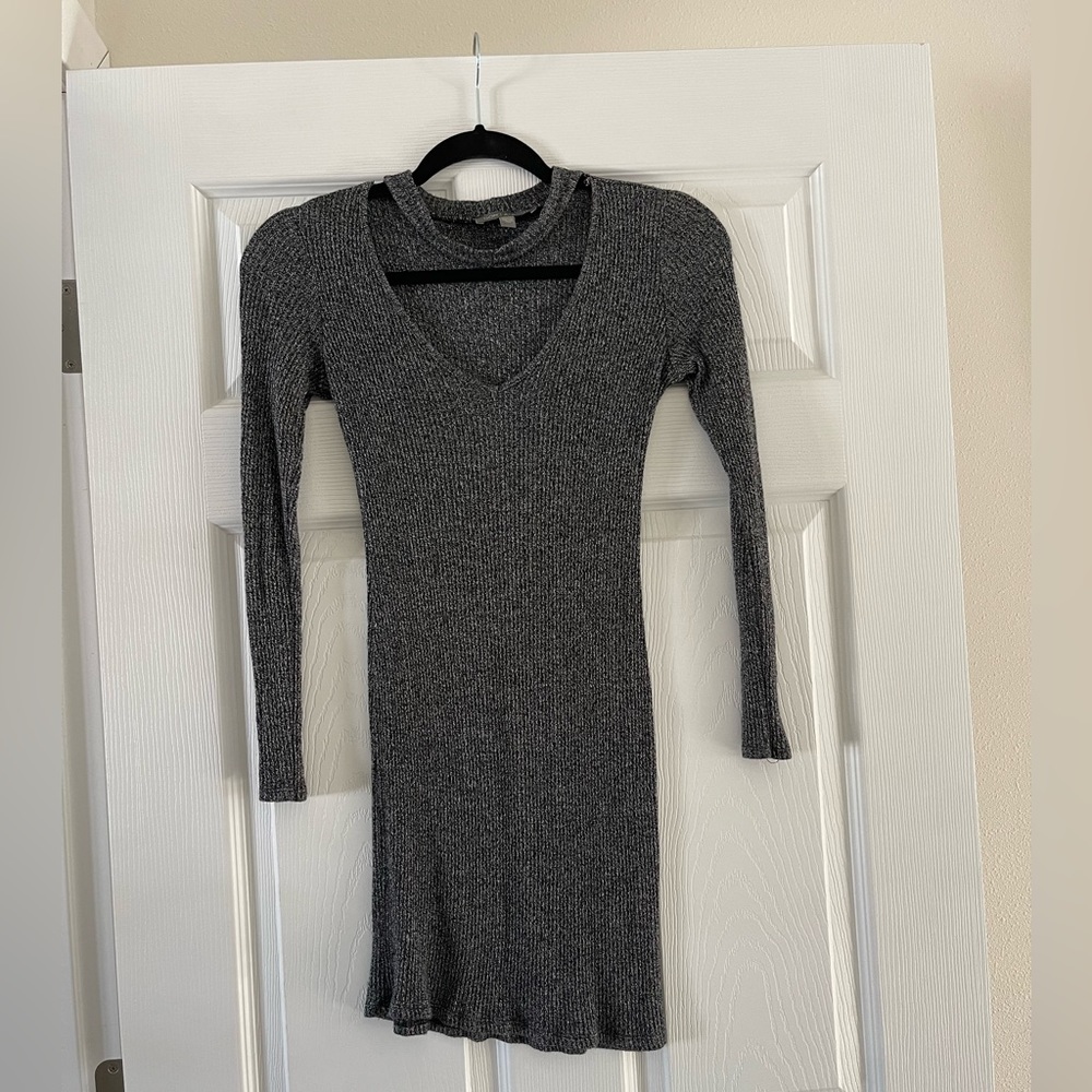 Open chest sweater
